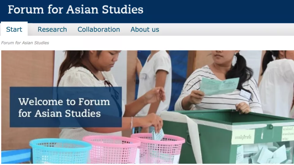 Forum for Asian studies