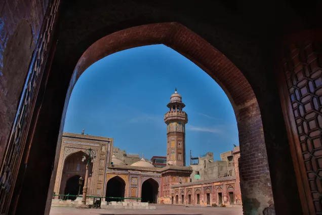 Wazir Khan Mosque in Lahore, Pakistan.