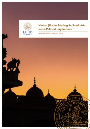 Cover image for report by Asheque Haque showing a mosque infront of an orange sky. Photo.